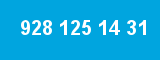 928 125 14 31